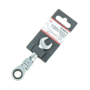 Ключ комбинированный 12 мм трещоточный, шарнирный, короткий
