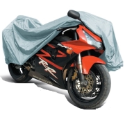 Защитный чехол-тент на мотоцикл AVS МС-520 L 229х99х125см (водонепроницаемый)