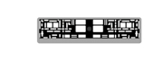 Рамка под номерной знак карбон (светлый) AVS RN-05