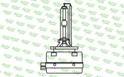 Лампа D1S ксеноновая PK32d-2, 12 Вольт, 35W, 6000К
