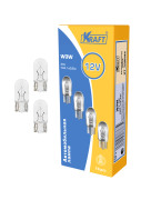 Лампа W3W накаливания W2.1x9.5d, 12 Вольт, 3W