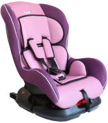 Детское автомобильное кресло SIGER Наутилус ISOFIX фиолетовый, 0-4 лет, 0-18 кг, группа 0+, 1
