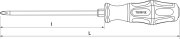 Отвертка стержневая ударная крестовая, PH2x100 мм