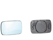 Стекло зеркала правого BMW 3 сер. (E30, E36, E46), 5, 7 сер. (E34, 32) выпук., голубое, с подогревом