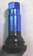 Вентиль для бескамерных шин №14, синий хром, I=38мм d=15мм., для отверстия в диске - 11,5мм