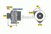 986040180 Bosch 0 986 040 180 генератор 90A MB W463/W461/Sprinter 2.0-3.0D 95