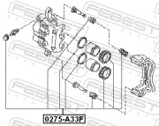 Ремкомплект цилиндра тормозного FEBEST 0275-A33F