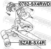 Ступица колеса заднего (suzuki sx4 rw415/rw416/rw419/rw420 2006-)