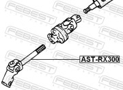 Вал карданный рулевой нижний AST-RX300 LEXUS RX300 MCU1 1998.01-2003.02 [US]