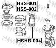 Опора переднего амортизатора L HONDA CR-V RD5 2002-2006 FEBEST HSS-002
