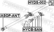 Муфта кардана HYUNDAI iX35/KIA Sportage III 2010- FEBEST HYDS-002