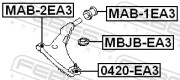 MBJB-EA3 пыльник шаровой опоры нижнего рычага Mitsubishi Eclipse 99-05