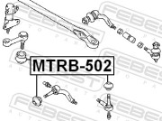FEBEST MTRB-502 Пыльник рулевого наконечника MITSUBISHI PAJERO 90-04