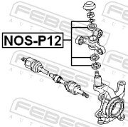 Подшипники поворотного кулака комплект NISSAN PRIMERA P12 2001-2007 NOS-P12