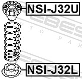 Проставка задней пружины нижняя INFINITI FX45/35/NISSAN Murano Z50 FEBEST NSI-J32L