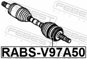 RABS-V97A50 кольцо ABS Mitsubishi Pajero 3.0-3.8 10