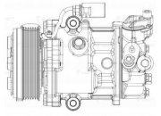 компрессор кондиц. LUZAR для а/м Polo Sedan (10-) 1.6i LCAC 1853