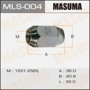 Гайка MASUMA 12x1.25 / под ключ=21мм
