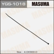 Хомут пластиковый MASUMA черный 4х300 (уп.100шт)