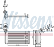 Радиатор отопителя VW SHARAN 1.8-2.8/1.9D/2.0D 95-10