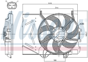 NS85986 вентилятор охлаждения МКПП Citroen C3 1.4i 02-09