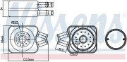 Радиатор масляный VAG A4/A6/A8 1.8-2.6 97-01 /FORD GALAXY 90-06