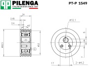 Ролик натяжения ремня генератора и кондиционера PT-P1549