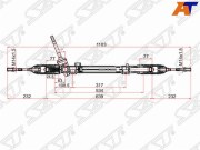 Рейка рулевая RENAULT KOLEOS/NISSAN QASHQAI 06- J10/X-TRAIL T31 07-10 LHD