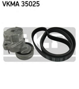 VKMA35025 рем.к-кт НО с г/у, без AC Opel Astra/Vectra/Corsa/Tigra 1.4-1.8 V16 93-03 93