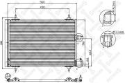 радиатор кондиционера Citroen Xsara 1.4-2.0i/Hdi/1.9D 97>